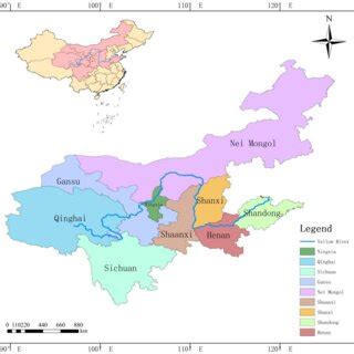 黃河途經哪些省地圖